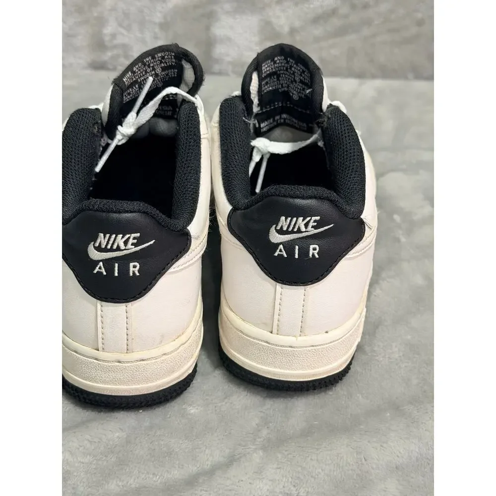 Nike Air Force 1 Low White Black Youth 4Y Sneakers DV1331-100